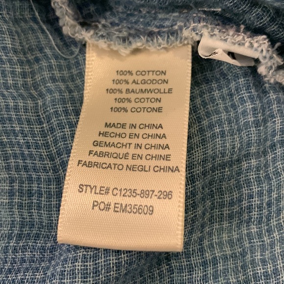 Cloth and Stone cotton gauze plaid camisole - Picture 3 of 6